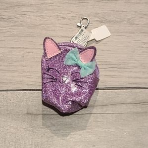 💘 Claire's mini kitty Glitter Keychain pouch🧁 🍋 🌷 💧 💕🎀🦄🪻🍍🍓🦉🐧